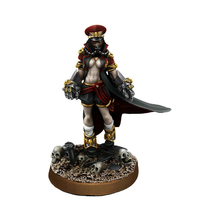 Wargames Exclusive IMPERIAL SOLDIER FEMALE COMMISSAR W/ POWER FISTS (PIN-UP) New - TISTA MINIS