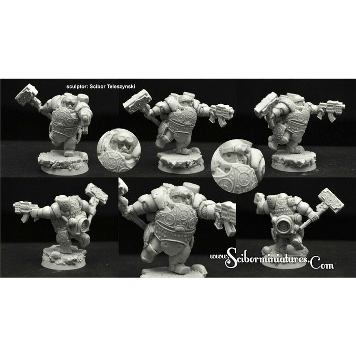 Scibor Miniatures 28mm/30mm SF Dwarf Veteran #3 New - Tistaminis