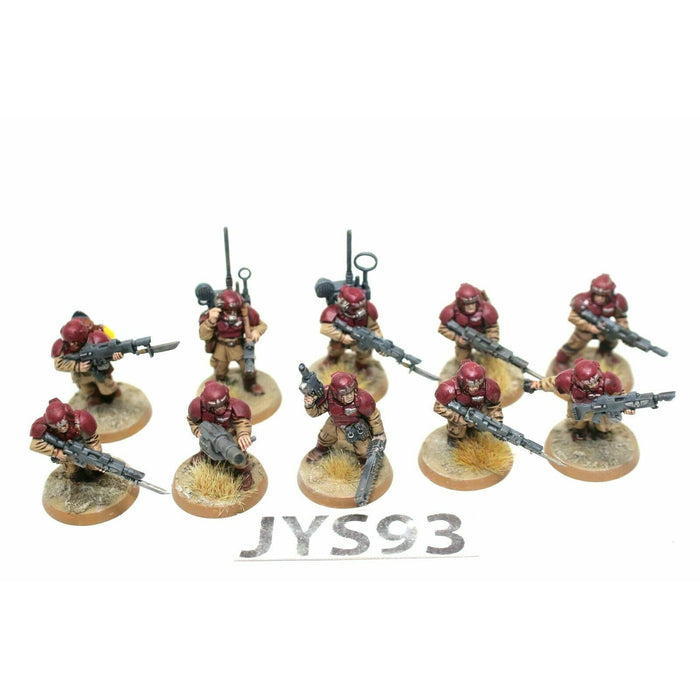 Warhammer Imperial Guard Shock Troopers With Gernade Launcher Well Painted JYS93 - Tistaminis