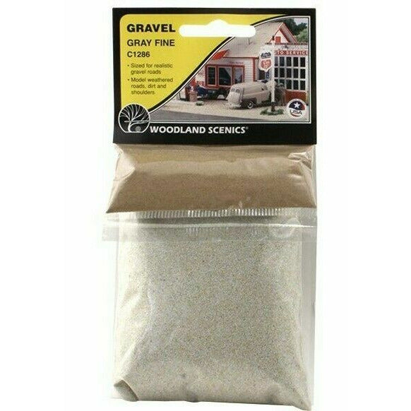 Woodland Scenics Fine Gray Gravel New - TISTA MINIS