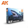 AK Interactive 3G Essential Colours - Blue Set New - Tistaminis