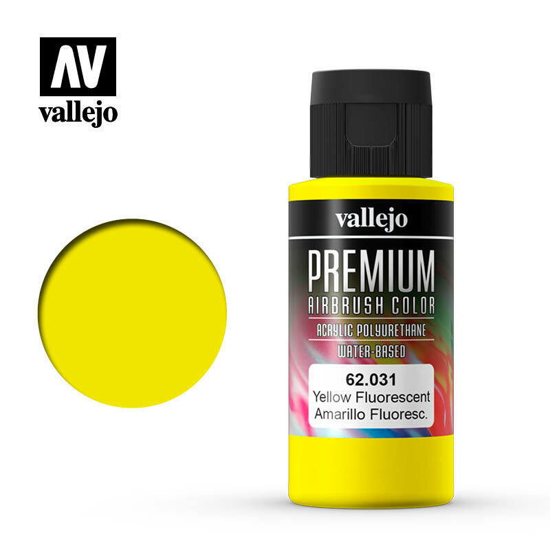 Vallejo Premium Color Paint Fluo Yellow - VAL62031 - Tistaminis