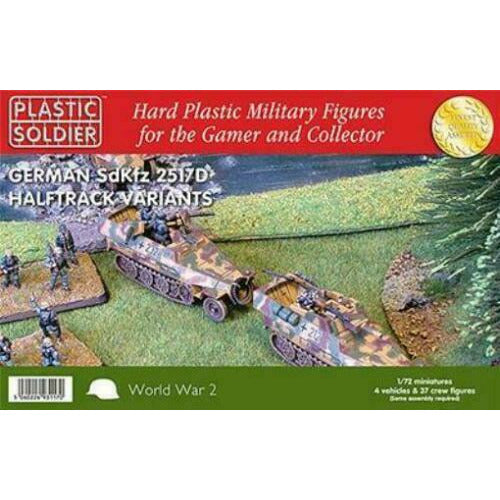 Plastic Soldier WW2V20016 1/72ND GERMAN Sdkfz 251/D VARIANTS 3 x VEHICLES New - TISTA MINIS