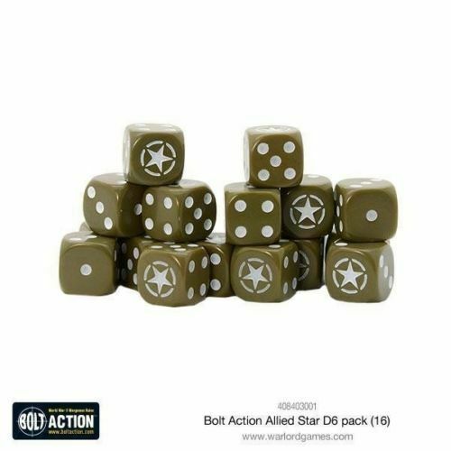 Bolt Action Allied Star D6 Dice New - 408403001 - TISTA MINIS