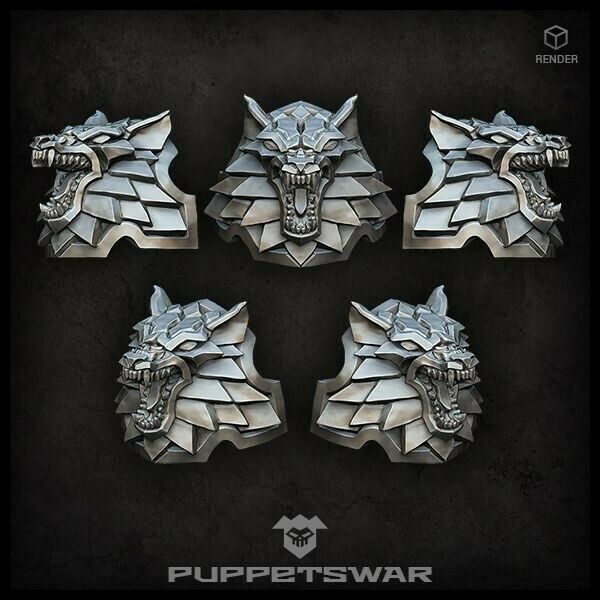 Puppets War H.I. Wolf Shoulder Pads New - Tistaminis