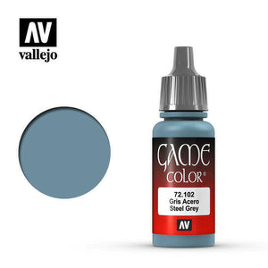 Vallejo Game Colour Paint Game Color Steel Grey (72.102) - Tistaminis
