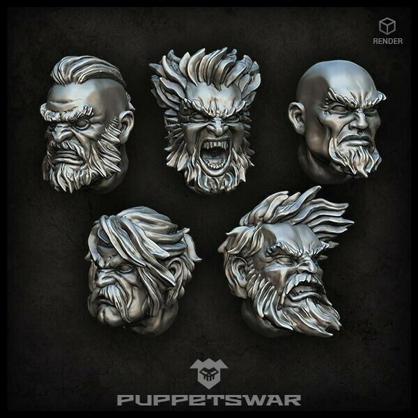 Puppets War Norsemen heads New - Tistaminis