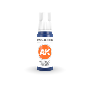 AK 3rd GEN Acrylic Clear Blue 17ml - Tistaminis