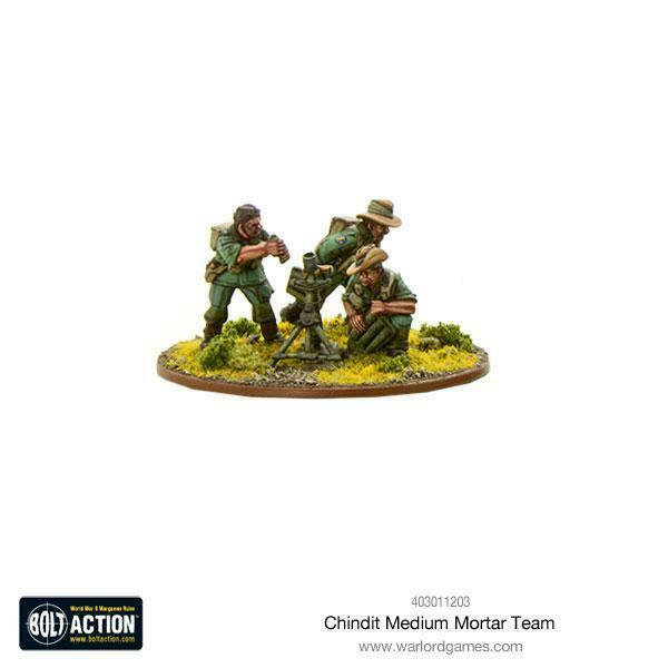 Bolt Action Chindit Medium Mortar Team New - TISTA MINIS