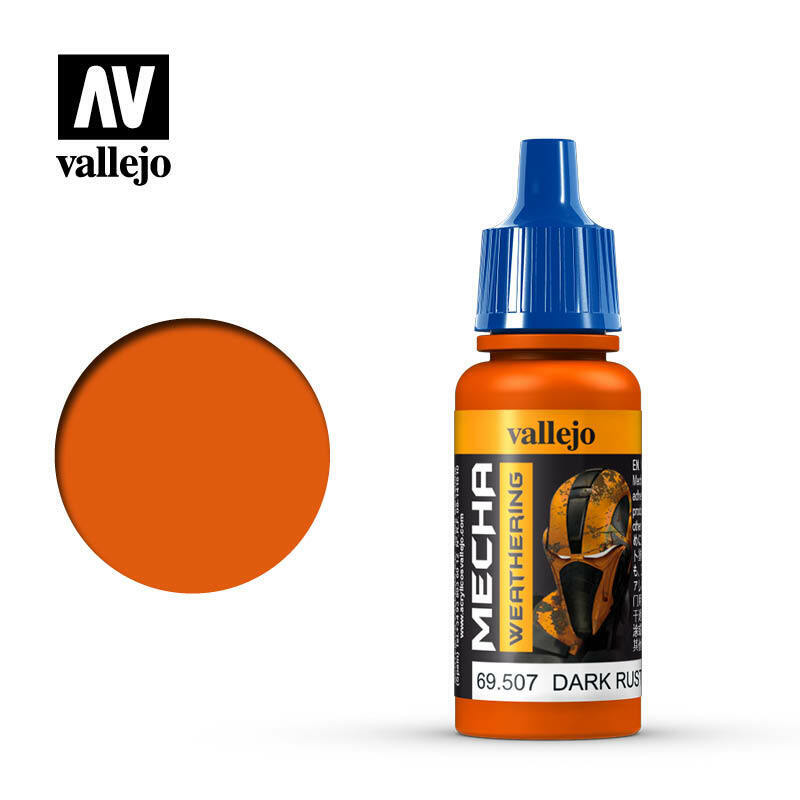 Vallejo Mecha Colour Paint Dark Rust Wash (69.507) - Tistaminis