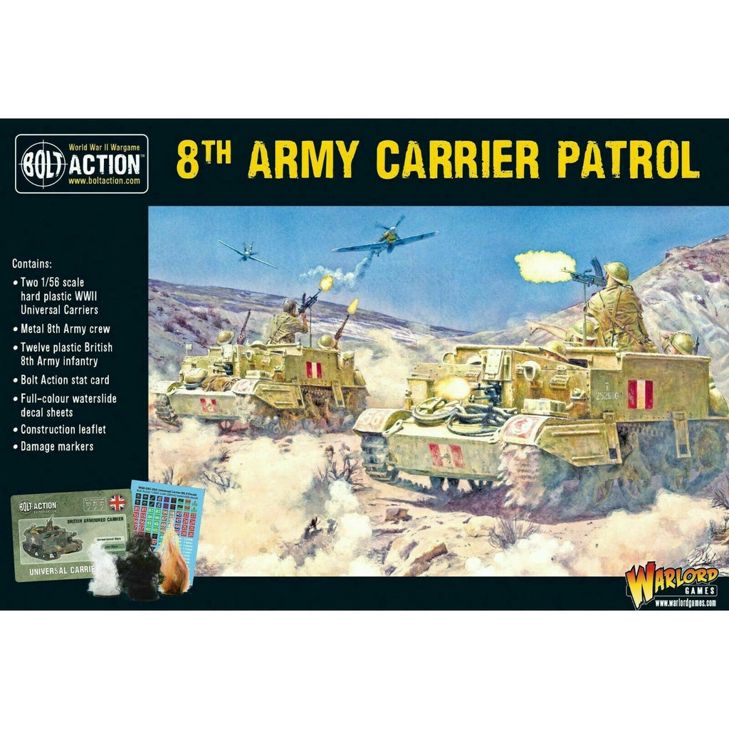Bolt Action British 8th Army Carrier Patrol  New - 402011018 - TISTA MINIS