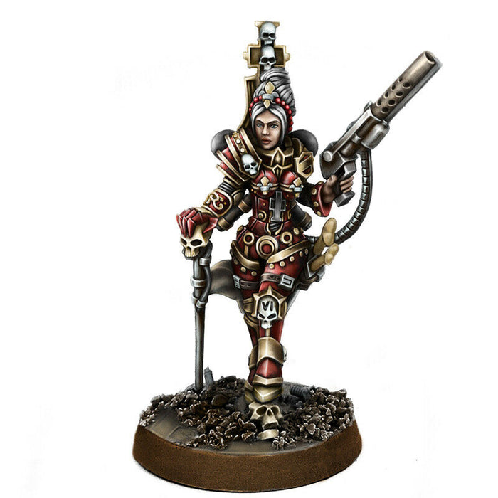 Wargames Exclusive HERESY HUNTER FEMALE INQUISITOR WITH FLAMER New - TISTA MINIS