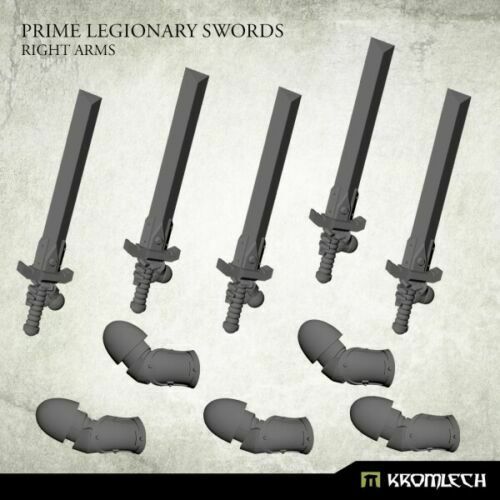 Kromlech Prime Legionaries CCW Arms: Swords [right] (5) New - Tistaminis
