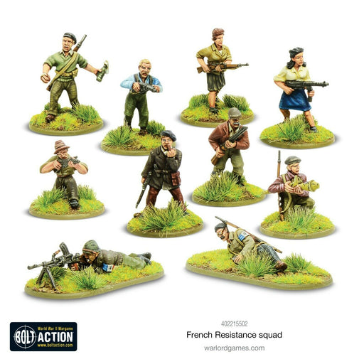 Bolt Action French Resistance Squad New - TISTA MINIS