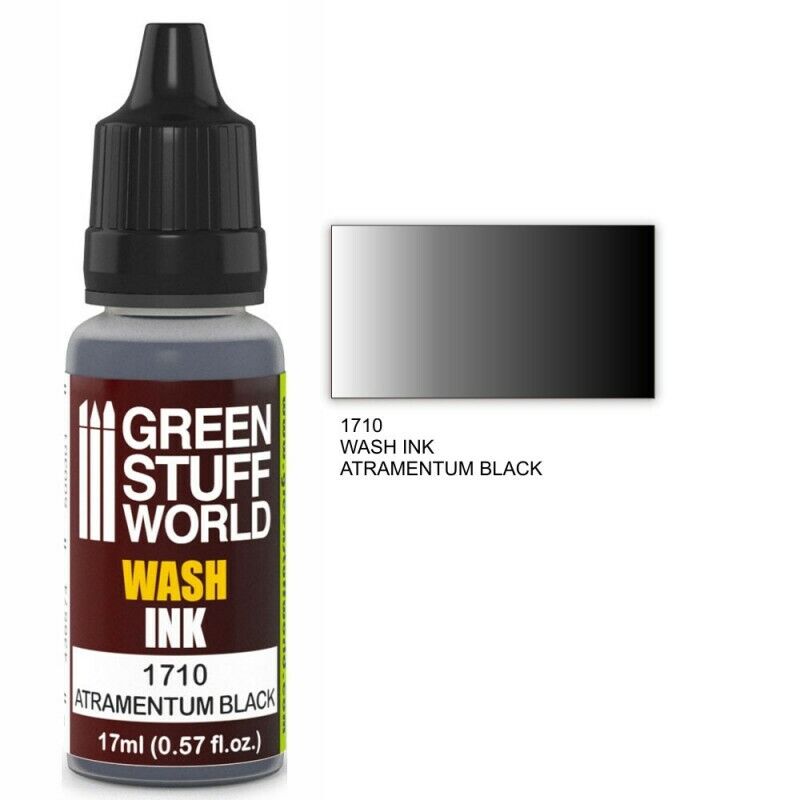 Green Stuff World Inks Wash Ink ATRAMENTUM BLACK - Tistaminis