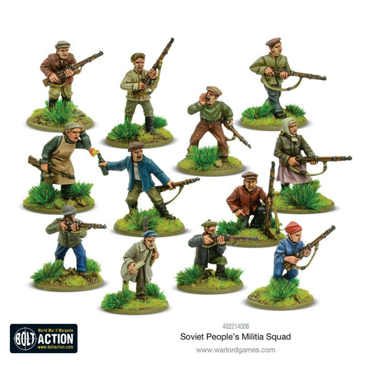 Bolt Action Soviet Peoples Militia Squad New - TISTA MINIS