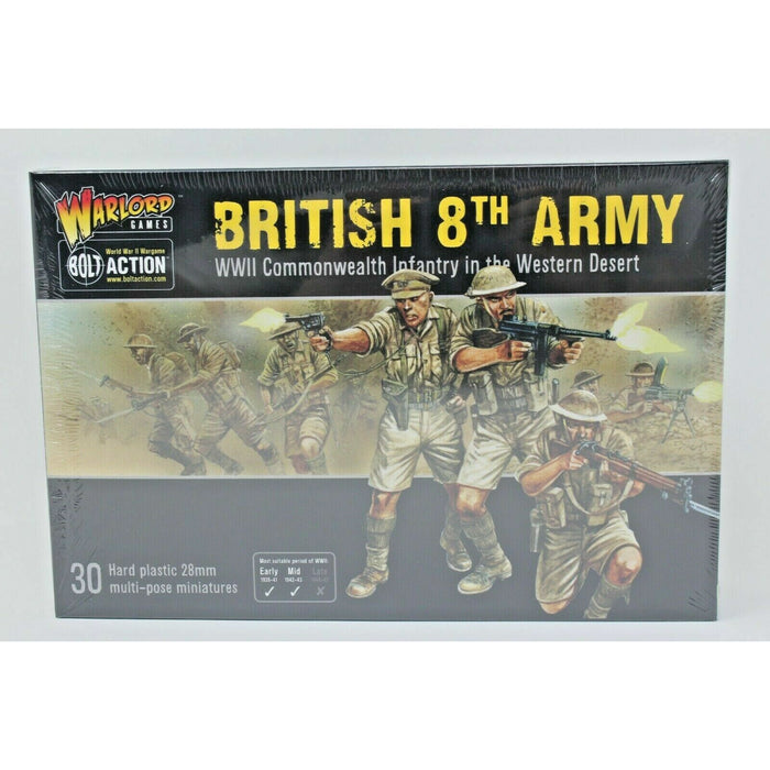 Bolt Action British 8th Army Commonwealth Western Desert Infantry New - TISTA MINIS