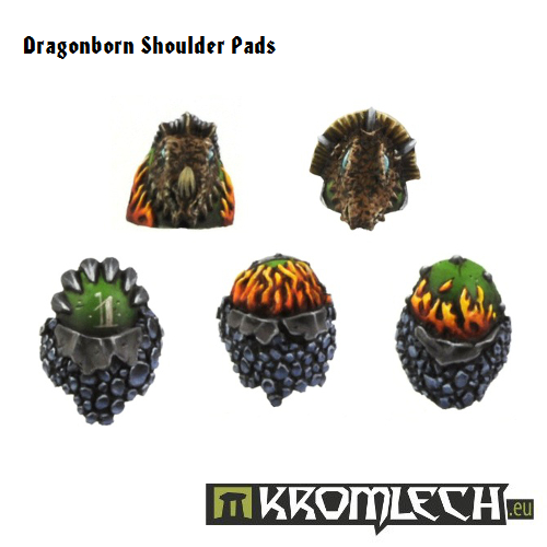 Kromlech Dragonborn Shoulder Pads New - TISTA MINIS