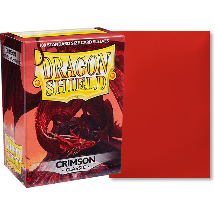 Dragon Shield Sleeves  Classic Crimson (100) New - Tistaminis