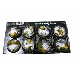 Gamers Grass Winter Bases Round 32mm (x8) - TISTA MINIS