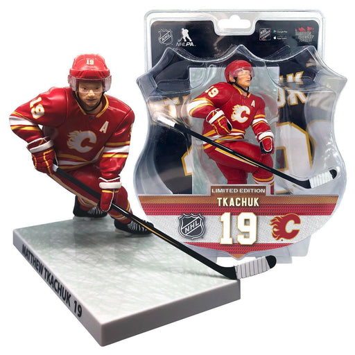 NHL LIMITED EDITION 6" MATTHEW TKACHUK CALGARY FLAMES FIGURE New - Tistaminis