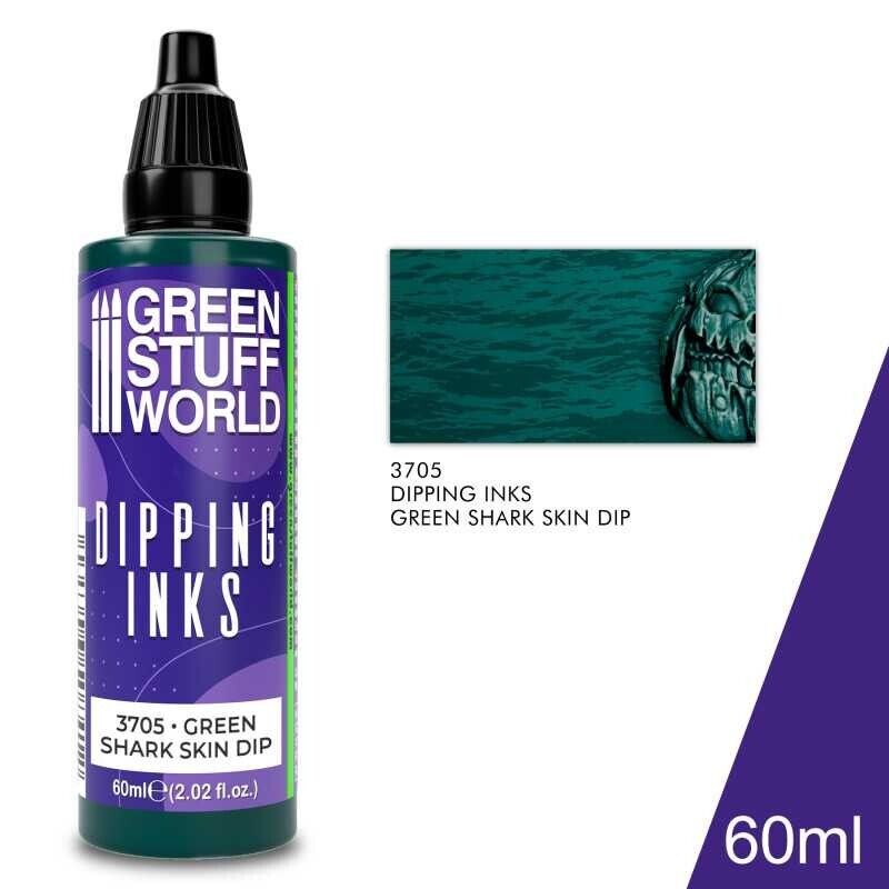 Green Stuff World Dipping Ink 60 ml - GREEN SHARK SKIN DIP New - Tistaminis