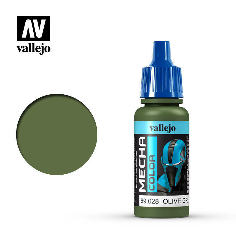 Vallejo Mecha Colour Paint Olive Green (69.028) - Tistaminis