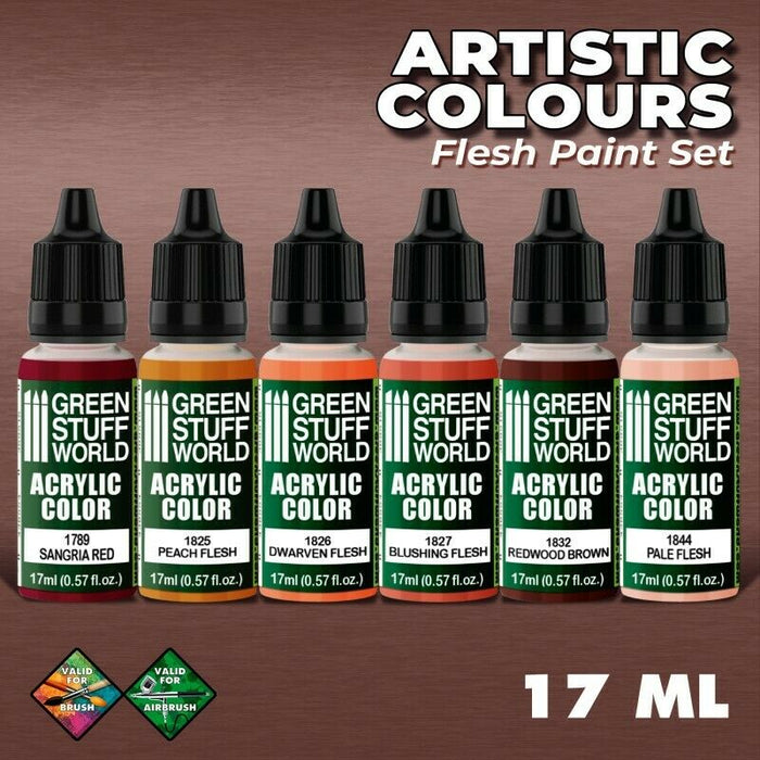 Green Stuff World Paint Set - Flesh New - TISTA MINIS