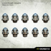 Kromlech Legionary Heads: Iron Pattern (10) New - TISTA MINIS