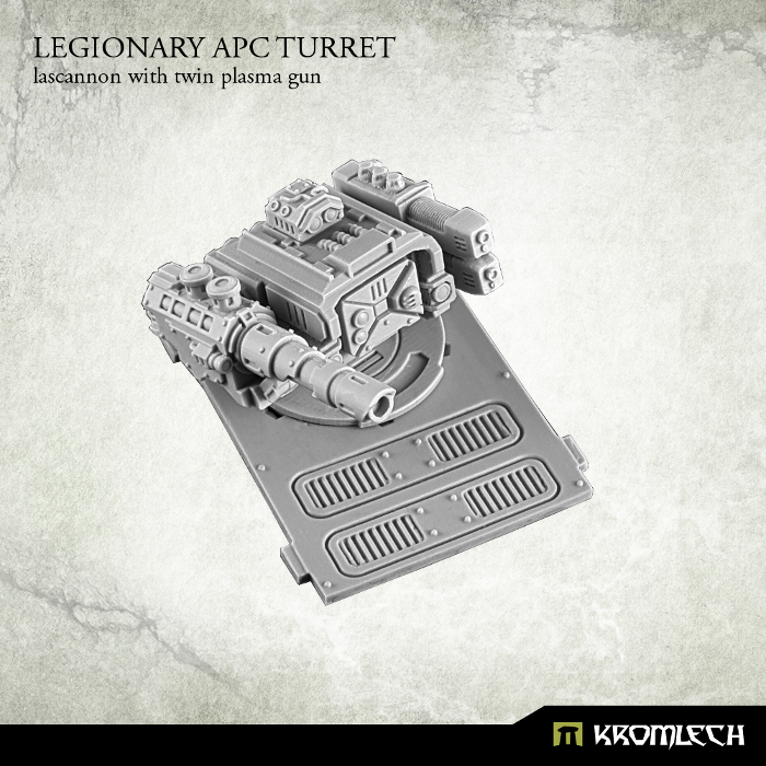 Kromlech Legionary APC Turret: Lascannon with Twin Plasma Gun - TISTA MINIS