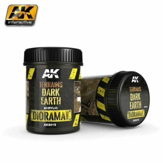 AK Interactive Terrains Dark Earth 250ml New - TISTA MINIS