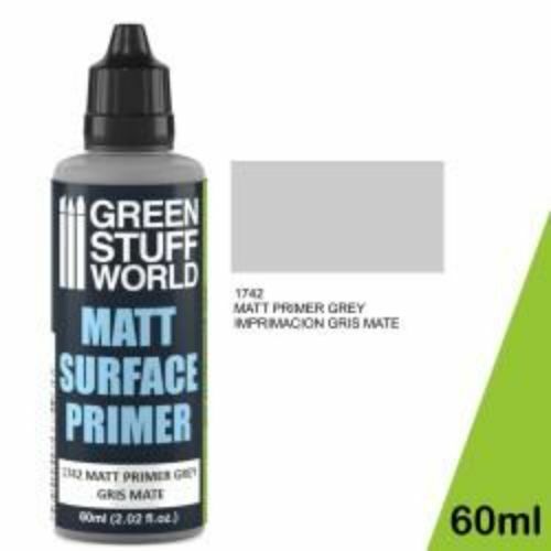 Green Stuff World Auxiliary Matt Surface Primer 60ml - Grey - Tistaminis