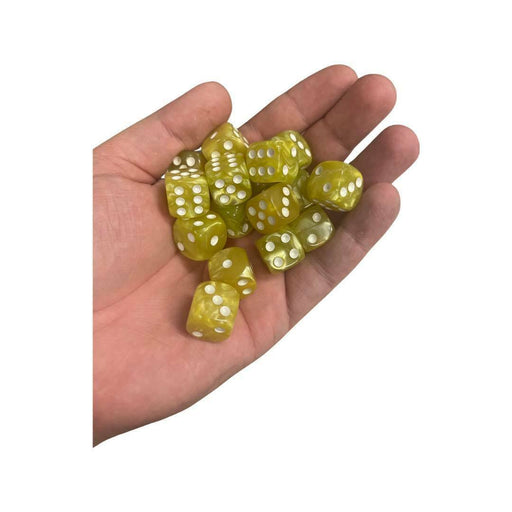 Pearl Plague Yellow 16-D6 Dice - Tistaminis