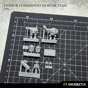Kromlech Dvergr Commando Mortar Team New - TISTA MINIS