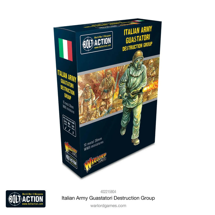 Bolt Action Italian Army Guastatori Destruction Group New - Tistaminis