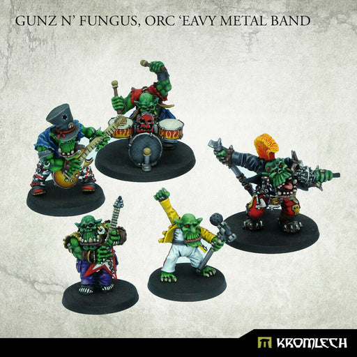 Kromlech Gunz 'N' Fungus, Orc 'Eavy Metal Band New - TISTA MINIS