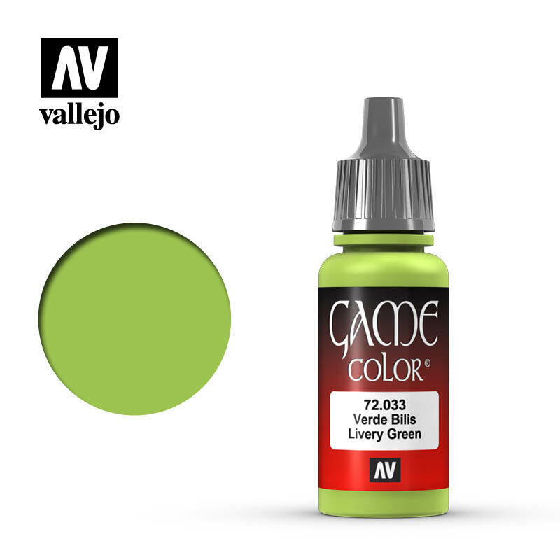 Vallejo Game Colour Paint Game Color Liver Green (72.033) - Tistaminis