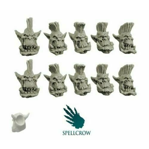 Spellcrow Orcs Slayers Heads - SPCB5107 - TISTA MINIS