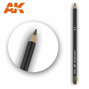 AK Interactive Watercolor Pencil Earth Brown New - TISTA MINIS