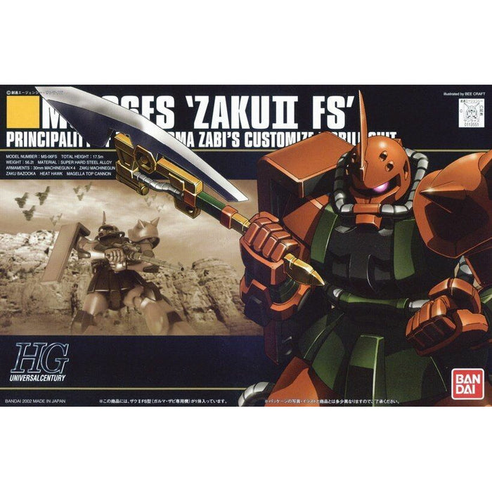 Bandai Gundam HGUC 1/144 #34 MS-06FS Zaku 2 New - Tistaminis