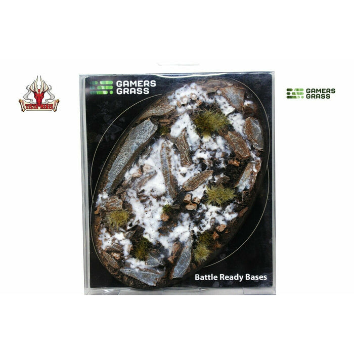 Gamers Grass Winter Bases Oval 170mm (x1) - TISTA MINIS