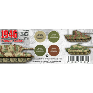 AK Interactive 3G Panzer Colors 1946 New - Tistaminis
