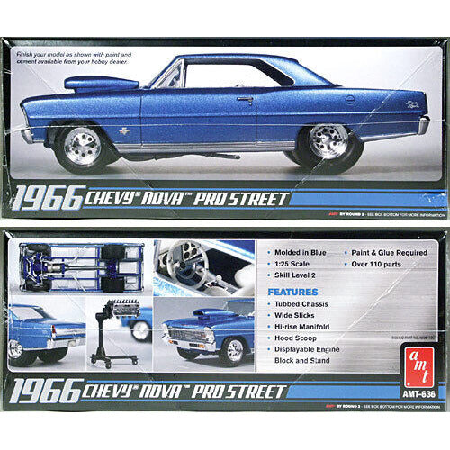 AMT AMT636 1966 CHEVY NOVA PRO STREET (1/25) New - Tistaminis