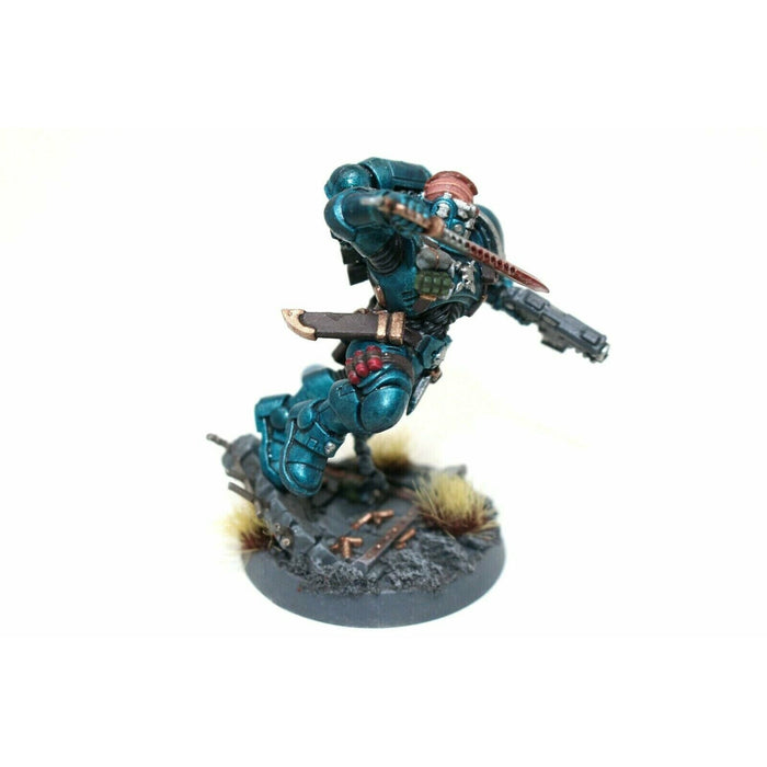 Warhammer Space Marines Lieutenant in Reiver Armour Well Painted A4 - Tistaminis