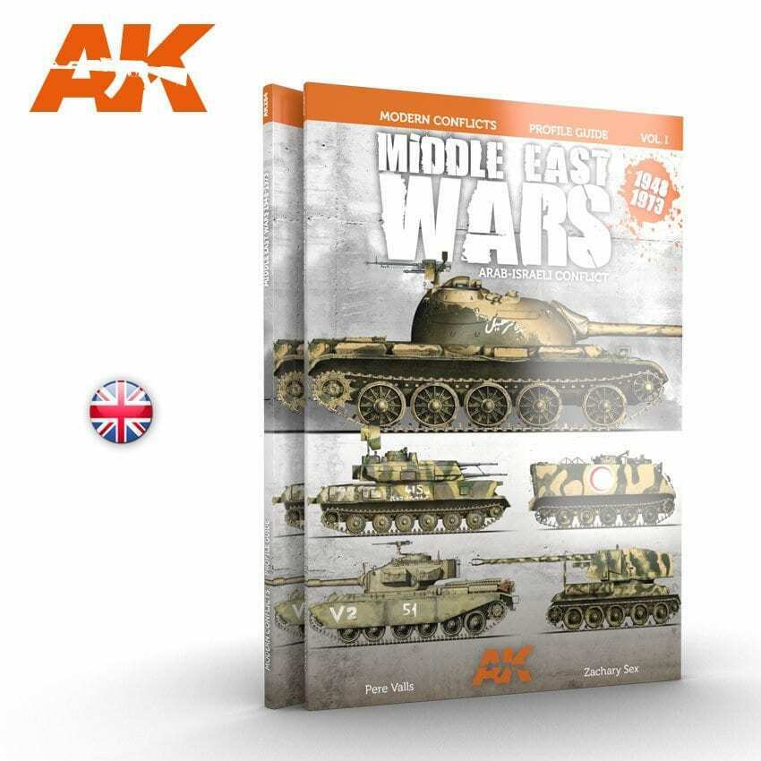 AK Interactive MIDDLE EAST WARS 1948-1973 PROFILE GUIDE VOL.1 - English New - TISTA MINIS