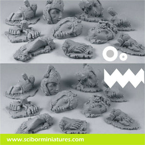 Scibor Miniatures Basing Kit Elven set2 (10) New - TISTA MINIS