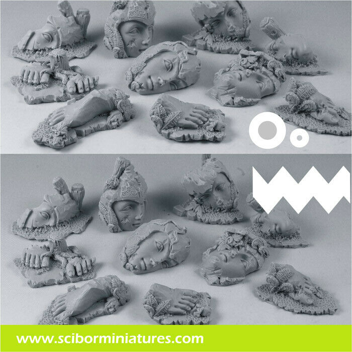 Scibor Miniatures Basing Kit Elven set2 (10) New - TISTA MINIS