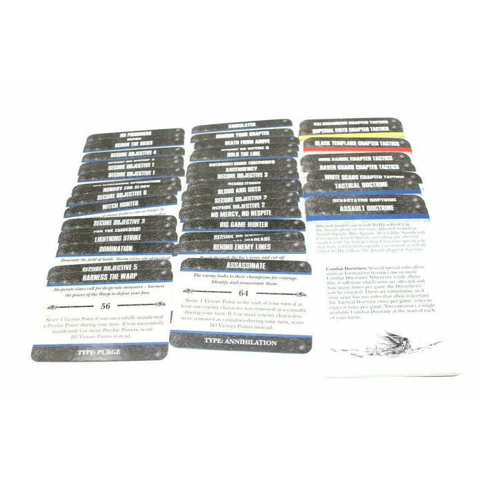 Warhammer Space Marines Data Cards Old OOP - JYS22 - Tistaminis