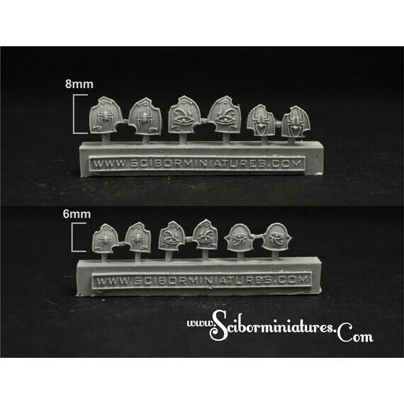 Scibor Miniatures Egyptian Small Shields New - TISTA MINIS