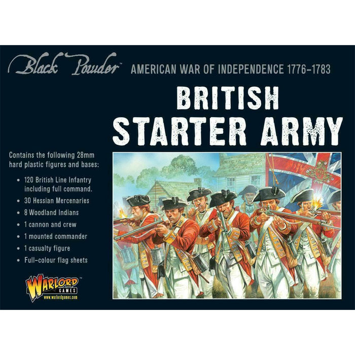 Black Powder American War of Independence British Army Starter Set New - TISTA MINIS